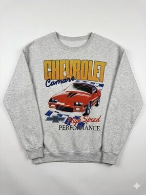 Camaro Gray Graphic Crewneck Sweatshirt